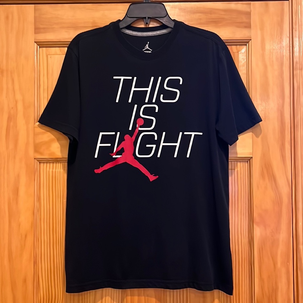 Men’s Nike Dri-Fit Jordan This is Fight Black Short Sleeve Graphic Tee T- Shirt